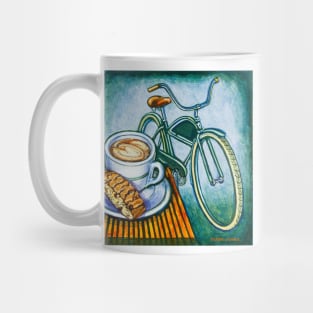 Green Electra Delivery Bicycle Coffee and biscotti Mug